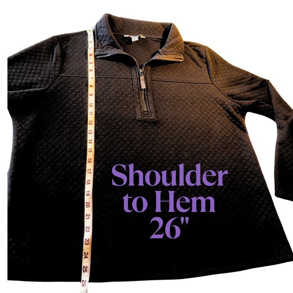 **Croft & Barrow Quilted Pullover Jacket - Gently Used** - Picture 3 of 6